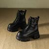 Short boots for women in autumn and winter 2026  new style with thick sponge sole and increased height inside