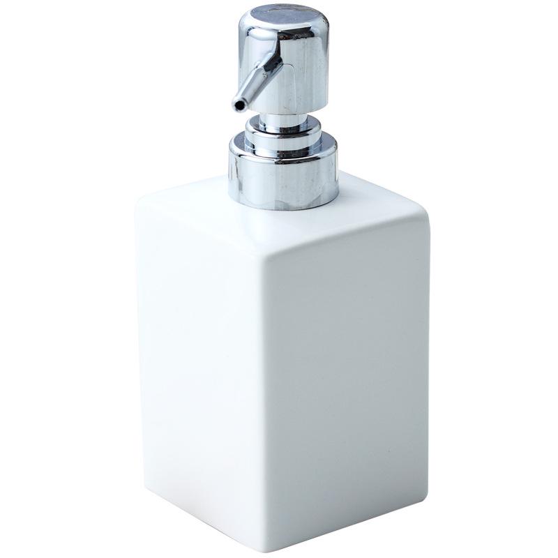 Ceramic Soap and Lotion Dispenser for Bathroom and Shower