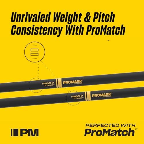 Promark PROMARK Drumstick Select Balance Active Grip Acorn Tip Rebound Balance 5A R5AAG (406 X 14.4mm) [Domestic Genuine Product]