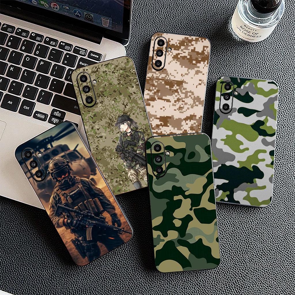 For Motorola Moto Edge 50 30 Fusion 40 NEO Ultra Pro E14 G20 E15 G35 G84 G13 G53 Case Camo Pattern Military Army Camouflage