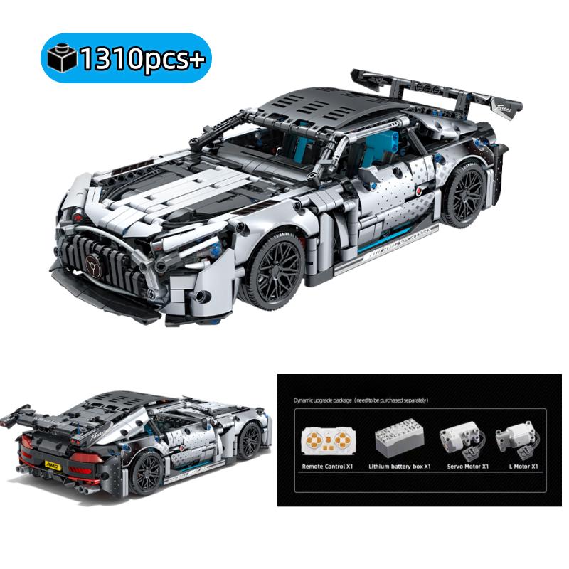 1310 PCS Technical Racing Car Building Blocks Set, 1:14 Scale Sports Vehicle Model Kit for Adults Boys Kids Birthday Gifts