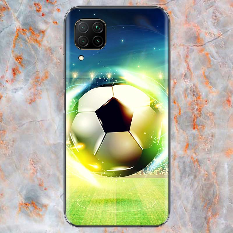 I love Fire football For Huawei Mate 40 30 20 20X 10 RS P Smart 2021 2020 Z S Pro Plus Lite 2019 Phone Case Shell