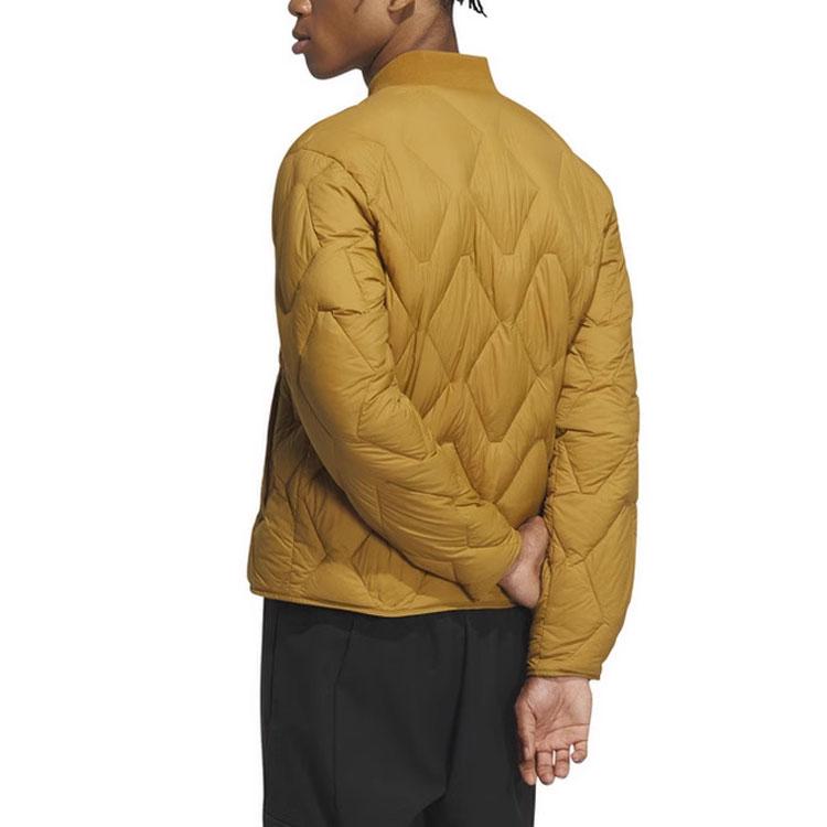 adidas Leichte Daunenjacke mit langen Ärmeln Unisex Oberbekleidung Gelb IX7085
