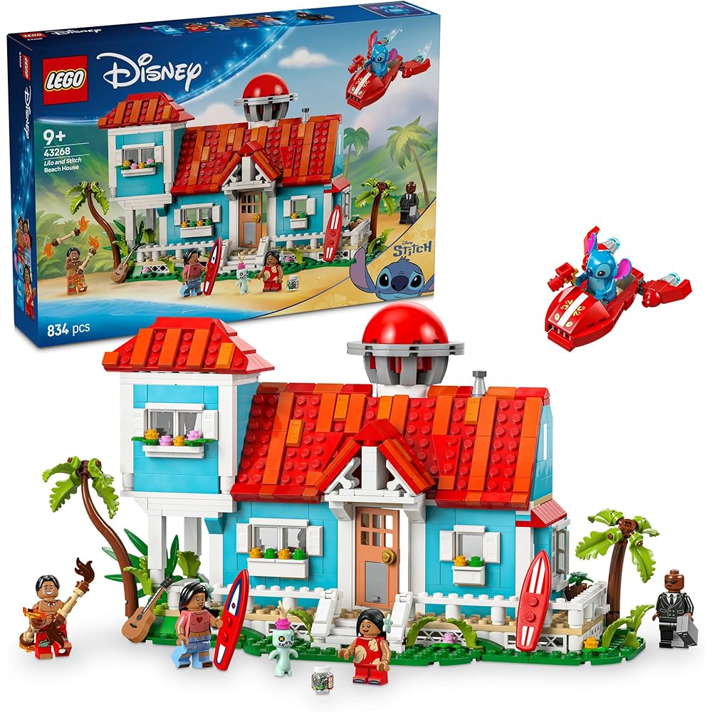 

LEGO Disney Lilo & Stitch Beach House Toy Set Building Blocks for Kids Age 9-11