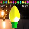 1 Set Christmas Decorations Christmas Light Bulb Shaped Reflective Magnetic Stickers Automobile Decoration Motorcycle Sticker