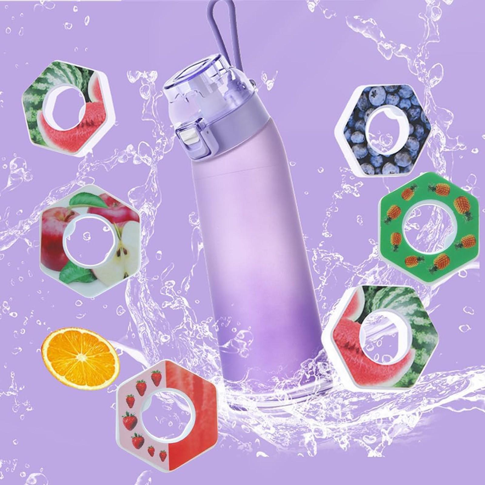 

Бутылка емкостью 700 мл, обновленный набор бутылок для воды с соломинкой из 6 капсул, бутылка для воды на открытом воздухе One Size синий