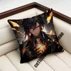 Genshin Impact Zhongli Throw Pillow Case Sham 45X45Cm 35X35Cm Square Bedroom Pillowcase Cushion Cover
