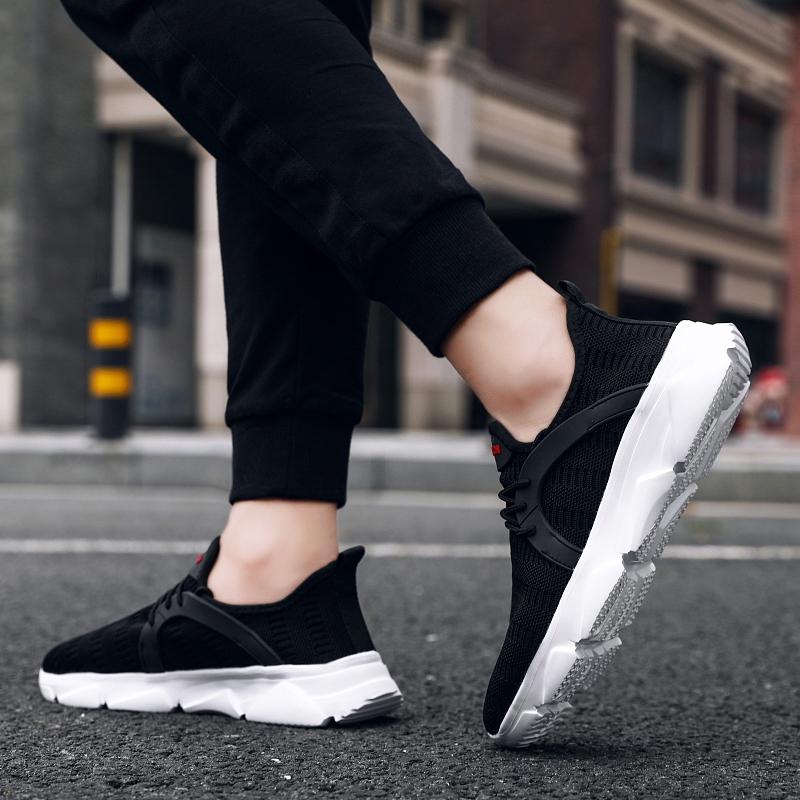 39-47 Large Simple Fashionable Breathable Solid Color Outdoor Sports Shoes Casual Shoes Men's Shoes Running Shoes