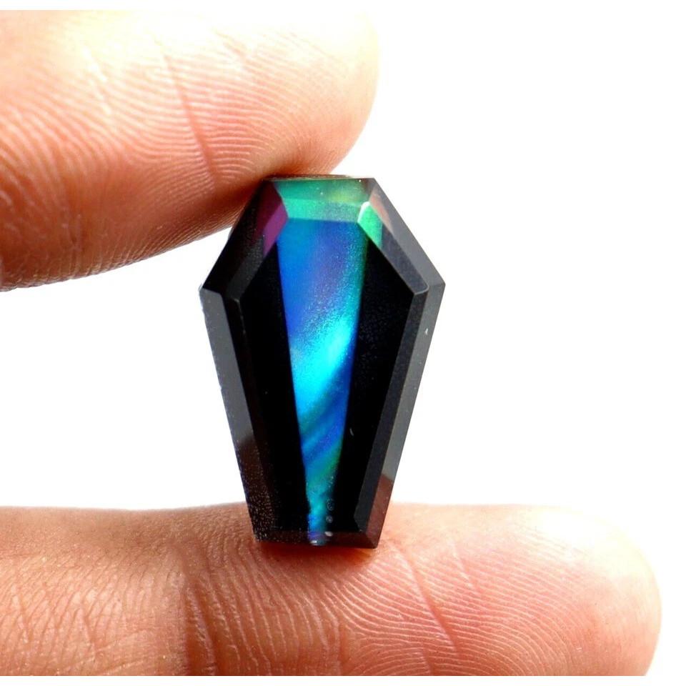 Beautiful Natural Fire Opal Flawless 9-10 Ct Fancy Cut Certified Loose Gemstone