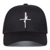 Unisex Personality Cross Embroidery Baseball Caps Spring Autumn Outdoor Adjustable Casual Hats Sunscreen Hat