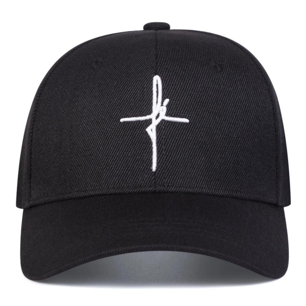 Unisex Personality Cross Embroidery Baseball Caps Spring Autumn Outdoor Adjustable Casual Hats Sunscreen Hat