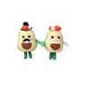 Plush Avocado Toy Keychain With Soft Short Plush Pp Cotton Filling For Gift Kids