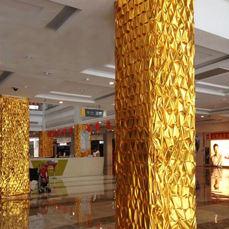

Chang Baosen Pleated Gold Fabric Pillar Wrap, 1m x 60m