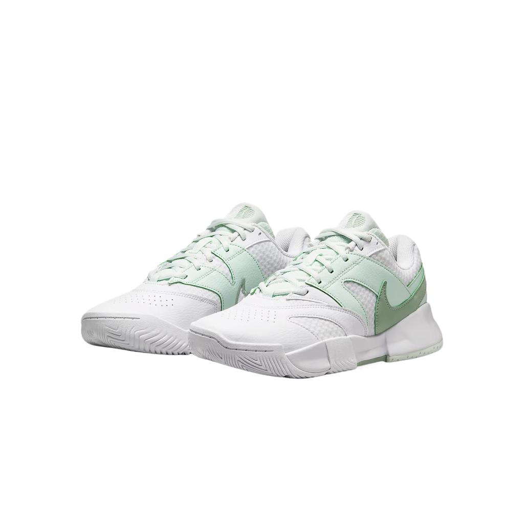 Nike Court Lite 4 Tennis Shoes Women's Low Top White/Slight Green/Gentle Gray Green FD6575-112