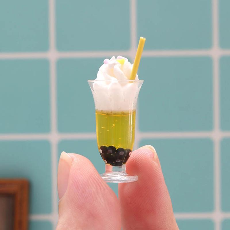 1:12 Dollhouse Miniture Simulation Ice Cream Drink Decoration Accessories Model Toys
