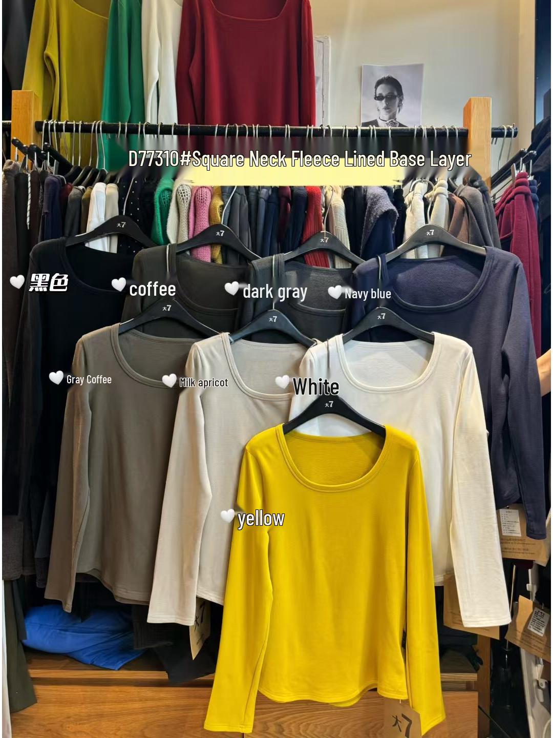 

Женская зимняя флисовая рубашка большого размера свободного кроя в корейском стиле с квадратным вырезом One Size L