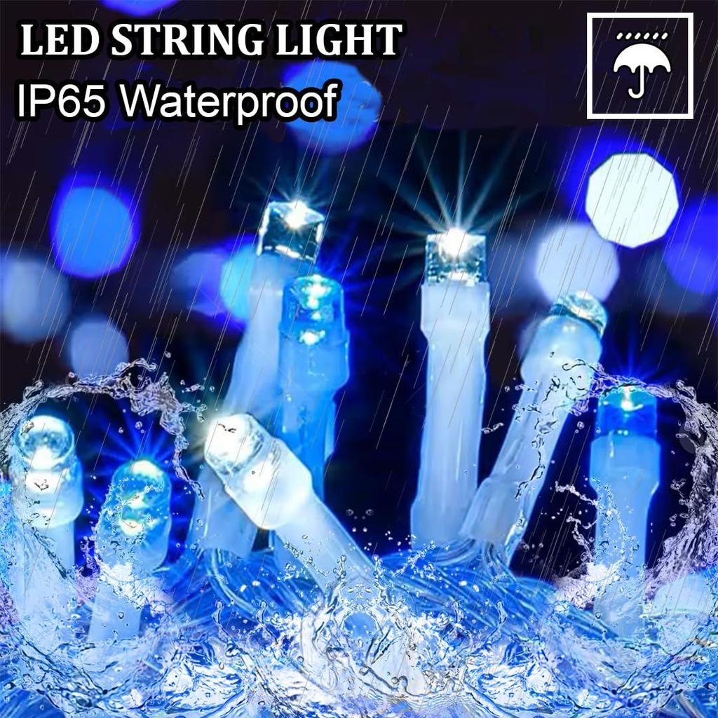 20 Meter  Decorative String Light | LED Fairy Light for Diwali, Christmas, Weddings & Home Decoration | Polycarbonate, (60 LED Blue 5MM, Pack of 1)
