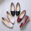 "Scarpe da donna con tacco a zeppa, punta tonda, tacco medio, primavera/estate"