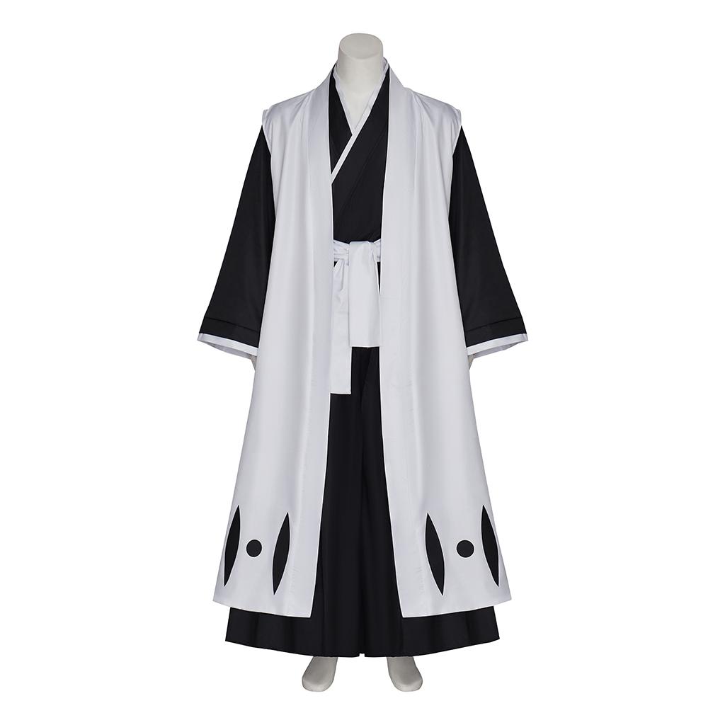 Anime Hitsugaya Toushirou Cosplay Fighting Kimono Outfit Men's Halloween Death Divisi 10th Captain Toushirou Hitsugaya Suit