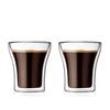BODUM ASSAM Double-Walled Glass Tumbler, 200ml, Set of 2. Features: Insulated Construction, Heat-resistant Glass, Microwave, Oven, Dishwasher, and Fre