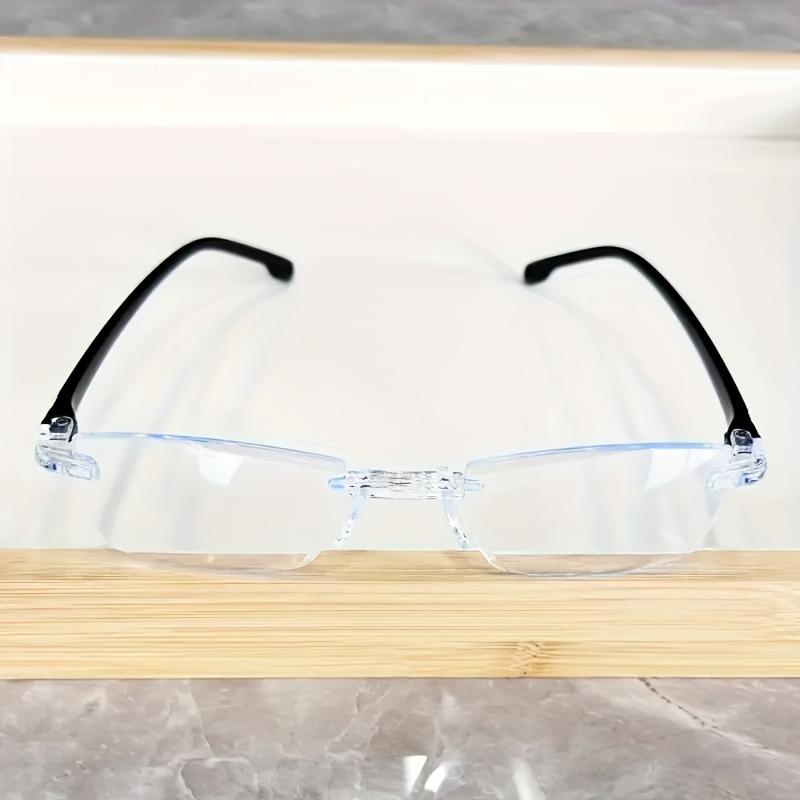 8pcs Simple and Fashionable Unframed Reading Glasses for Men and Women Ultra-lightweight and Anti-blue Light Combination Pack