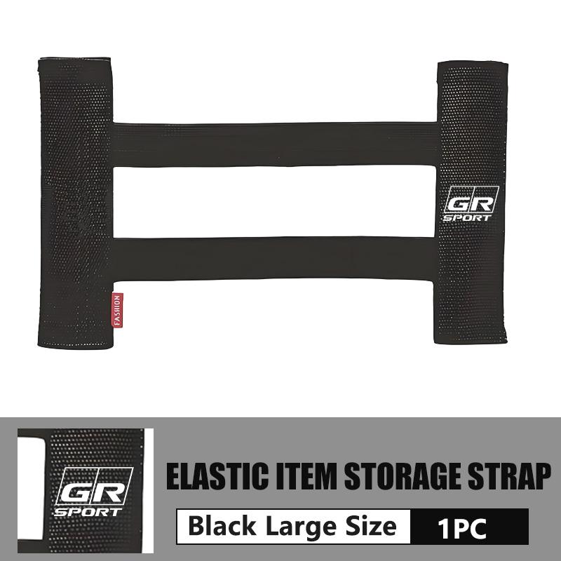 cnkym4 Car Interior Organizer Back Rear Trunk Storage Mesh Fixed Straps For Toyota GR Sport Yaris Chr Auris Rav4 Prius Prado Avensis