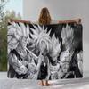 Anime D-Dragon Ball Game Cartoon Flannel Blanket,Ultra Soft Warm Plush Throw for Home Bedroom Bed Sofa Cover Office Camping