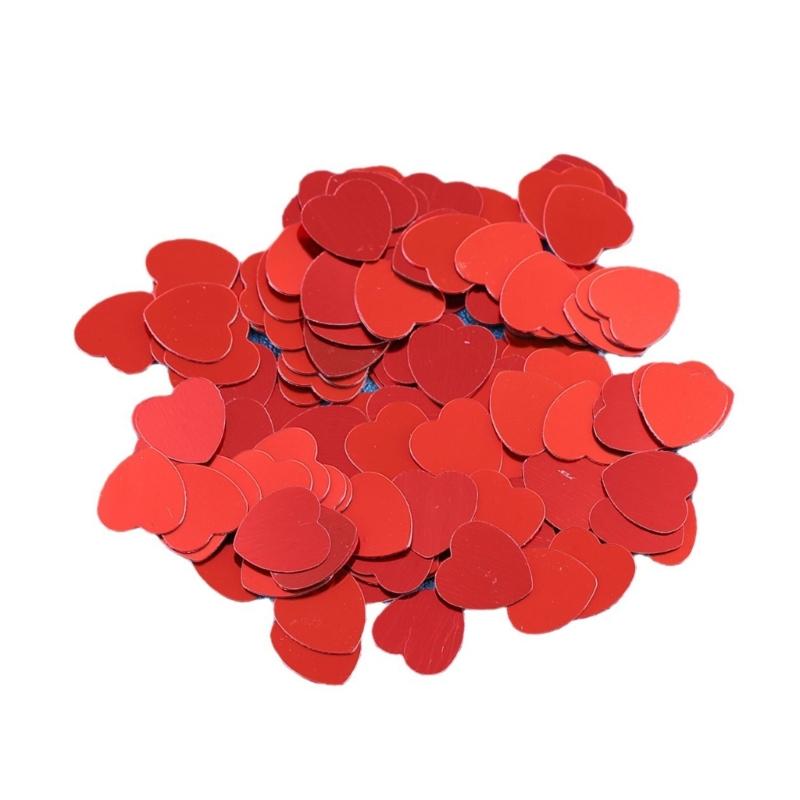 Glittering Heart Shape Confettis Ornament Confettis for Event Decoration Perfect for Tables Gifts and Scrapbooking