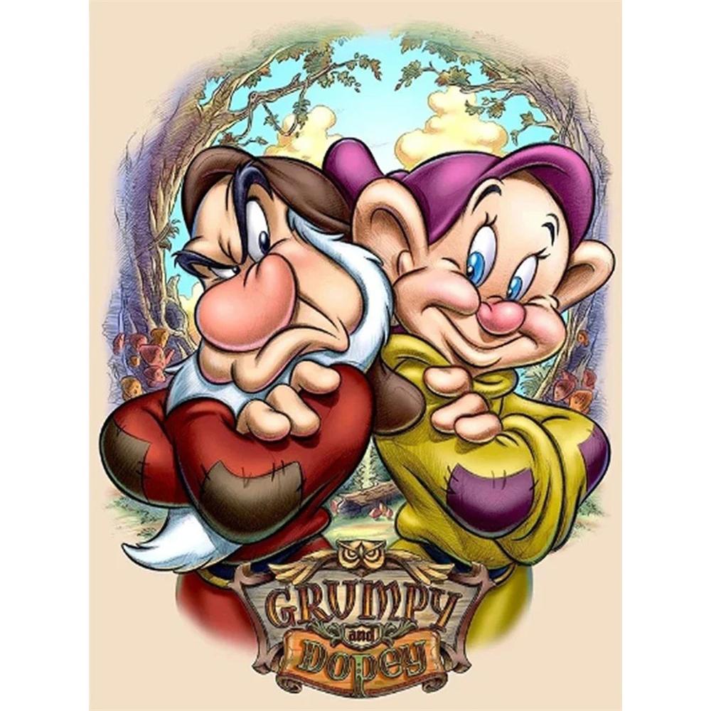 

Disney Diamond Painting Snow Whites Angry Child Illustration Cute DIY Rhinestone Mosaic Cross stitch Kit Embroidery Gift Home Decor Round 20x30cm