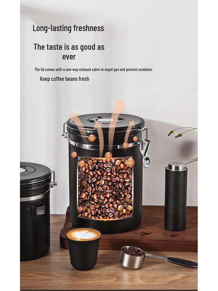 304 Stainless Steel Airtight Pet Food Canister with Exhaust Valve and Breathable Seal, 2.8L