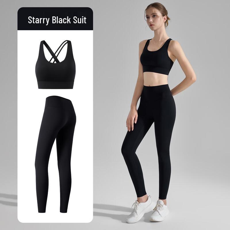 Женский комплект для йоги из двух предметов с перекрестными лямками M