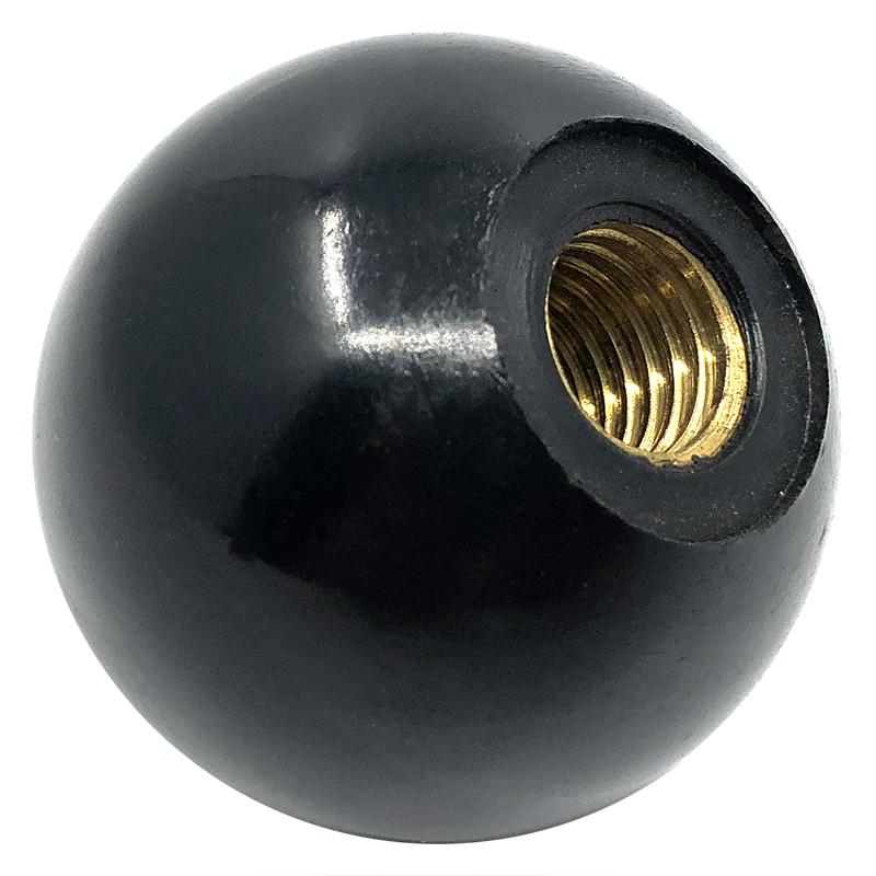 Red black copper core bakelite handle ball plastic mechanical operating rod ball head handle m6810