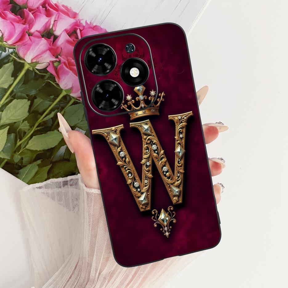 For Infinix Hot 40i Case Hot40 Pro X6837 New Fashion Couple Letters Cover Soft Silicone Case For Infinix Hot 40 Pro Ho40i Fundas