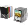 GameGenic Deck Box: Bastion XL Clear (100ct) ? Durable and Sturdy TCG, OCG Card Storage ? Compatible with Pokemon Yugioh Commander and MTG Magic: The