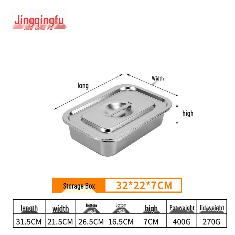 Jingqingfu Stainless Steel Food Storage Container with Lid