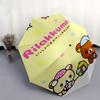 1pc Rilakkuma,San-X Automatic Umbrella-Foldable, Durable 8-Bone Design, Compact and Stylish, Great for Camping, Halloween, Christmas, Mother