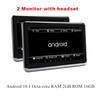 2 Pcs 10.1'' 2+16GB HDMI TPMS WiFi Car Headrest Rear Seat Monitors Android 10.1