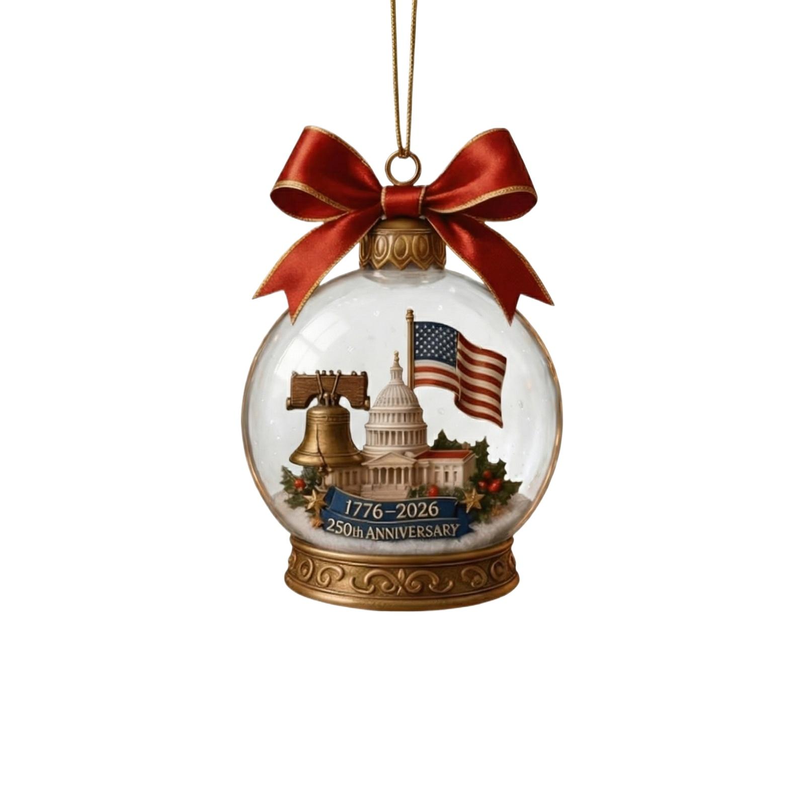 

0th Anniversary Hanging Decorative Souvenir Pendant, 2D Flat Acrylic Holiday Decoration One Size