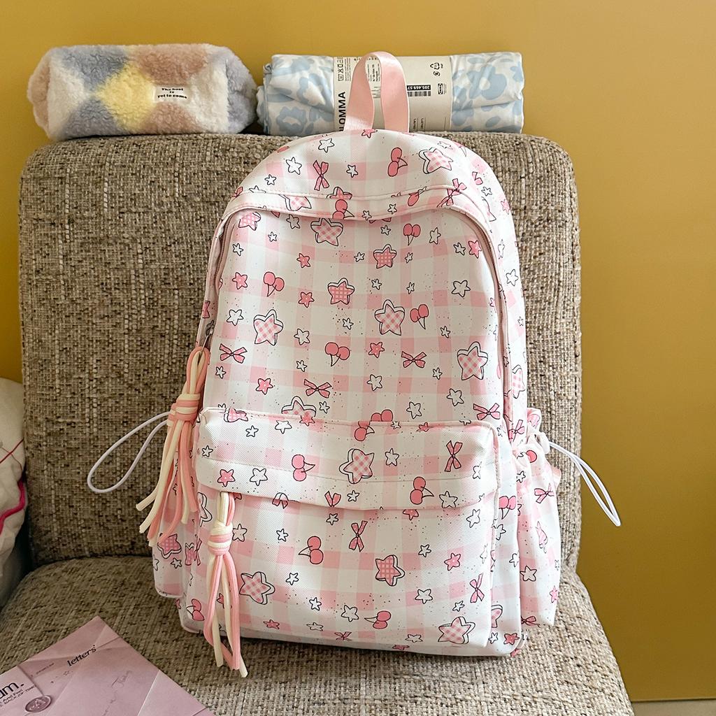 Schoolbag1011 spring and summer cute bow new girl cartoon primary school student Mori versatile lightweight backpack