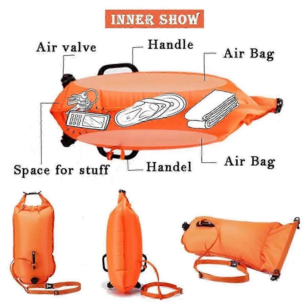 Swimming Buoy Buoy Air Dry Bag Inflatable Float Bag Lifesaving Buoy Suitable for Buoy Swimming