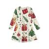 Julekjole med lange ermer for jenter - Farge Lommekjole