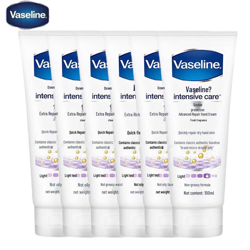 Vaseline Intensive Care Hand Cream, Lightly Scented (6-Pack)