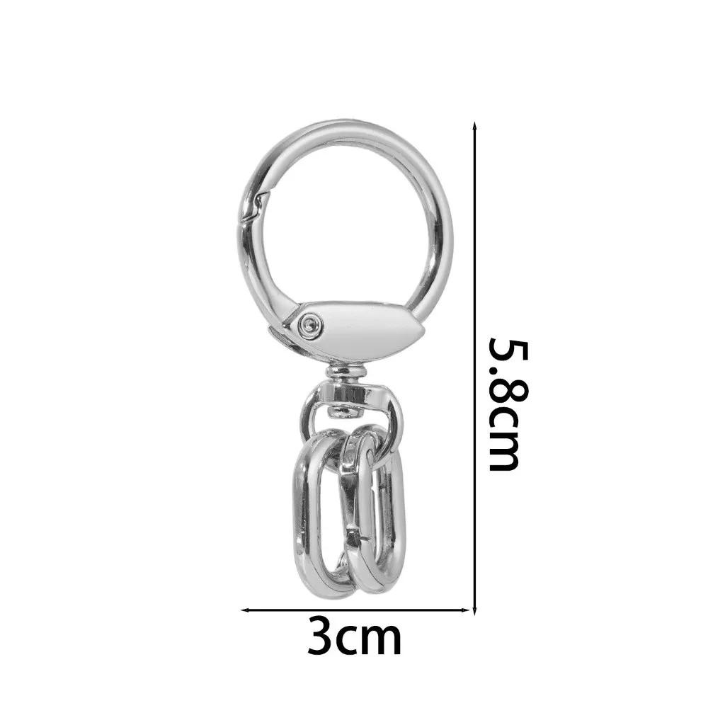 2 PCS Connector Clasps Metal Swivel Clasp Clips Spring Ring Hook Rings Lobster Claw Clasp Bag Buckle DIY Crafts
