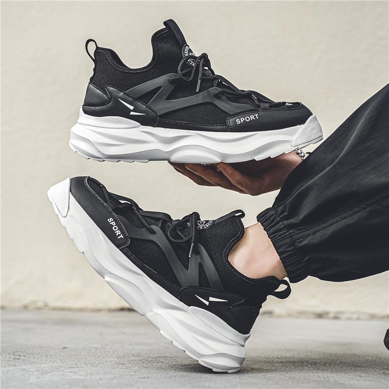 Fashion 2025 New Men Sneakers Fashionable Casual Non Slip Comfort Running Shoes Mesh Breathable Ultra-light Shock Absorption Net Shoes