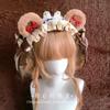 Lolita Bear Ear Headband KC Headband Cat Ear Multi-layer Lace Hair Accessories for Women