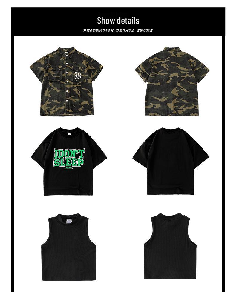 Girls' Japanese Street Style Jazz Dance & Hip-Hop Stage Costume