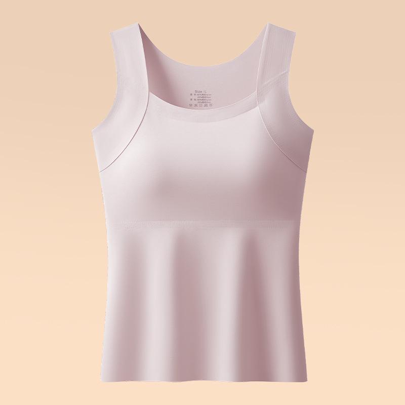 Женский бесшовный теплый увлажняющий жилет - Базовый слой Осень/Зима со встроенными чашечками 3XL (160-180 jin)