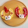 Pet Knitted Scarf for Cat Dog Cartoon Handmade Yarn New Year Festival Costume Collar New Warm Soft Winter Pet Clothing Accessory