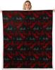 Cartoon Santa Claus Blankets,Merry Christmas Throw Blanket for Kids Girls Boys Teens Room Decor,Snowflake Gingerbread Fleece