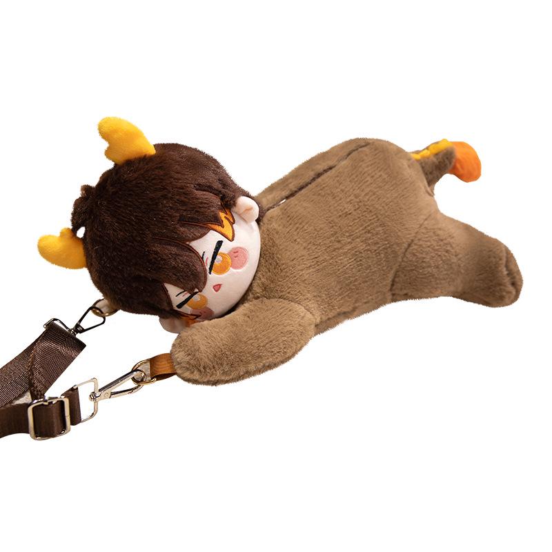 Genshin Impact Xiao, Scaramouche, and Alhaitham Cotton Plush Doll Backpack